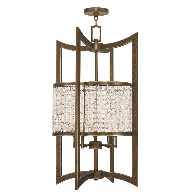 Livex Lighting 50569-64 Grammercy 5 Light Lantern in Hand Painted Palacial Bronze