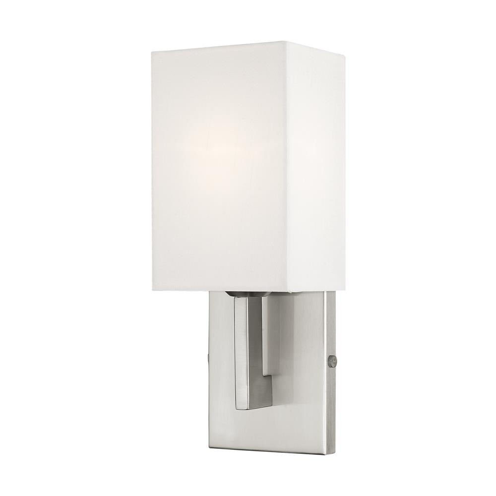 Livex Lighting 51101-91 Hollborn Wall Sconce in Brushed Nickel
