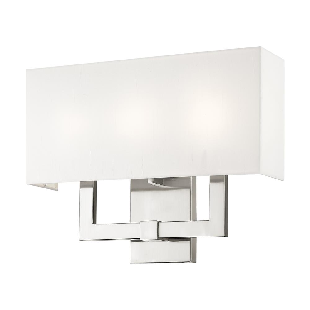 Livex Lighting 51104-91 Hollborn Wall Sconce in Brushed Nickel