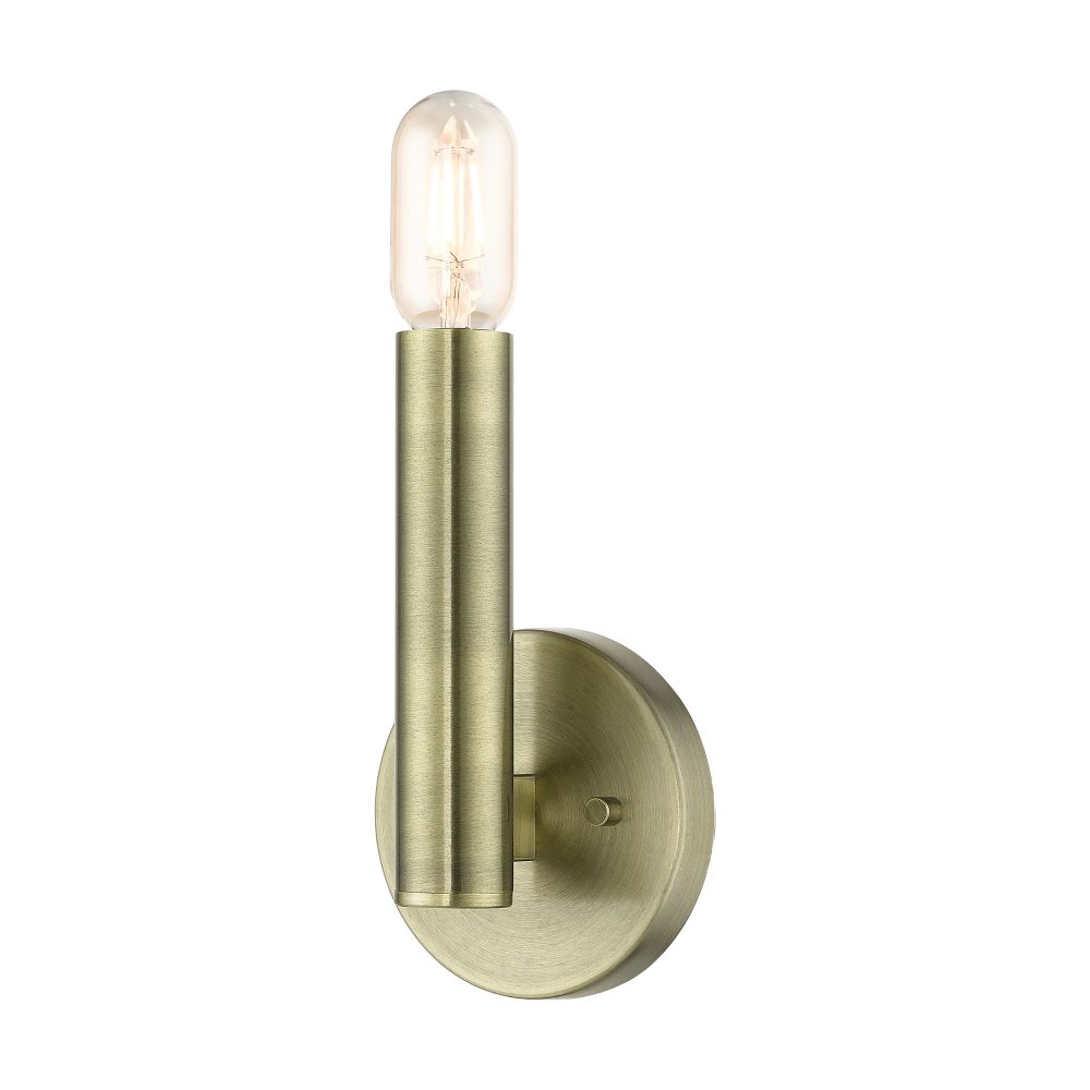 Livex Lighting 51131-01 1 Light Antique Brass ADA Sconce