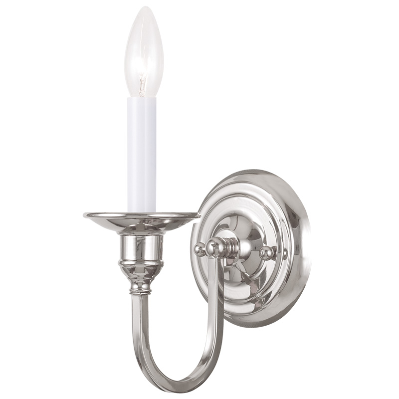Livex Lighting 5141-35 Cranford Wall Sconce in Polished Nickel
