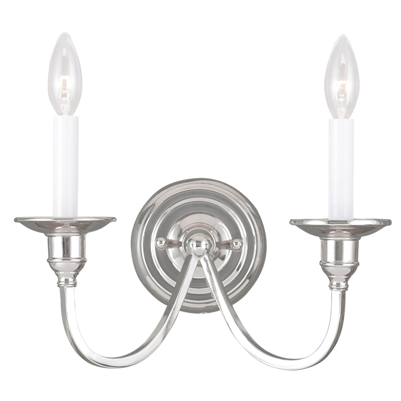Livex Lighting 5142-35 Cranford Wall Sconce in Polished Nickel