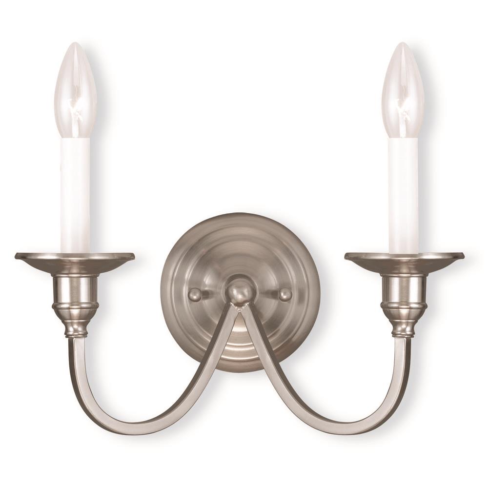 Livex Lighting 5142-91 Cranford Wall Sconce in Brushed Nickel