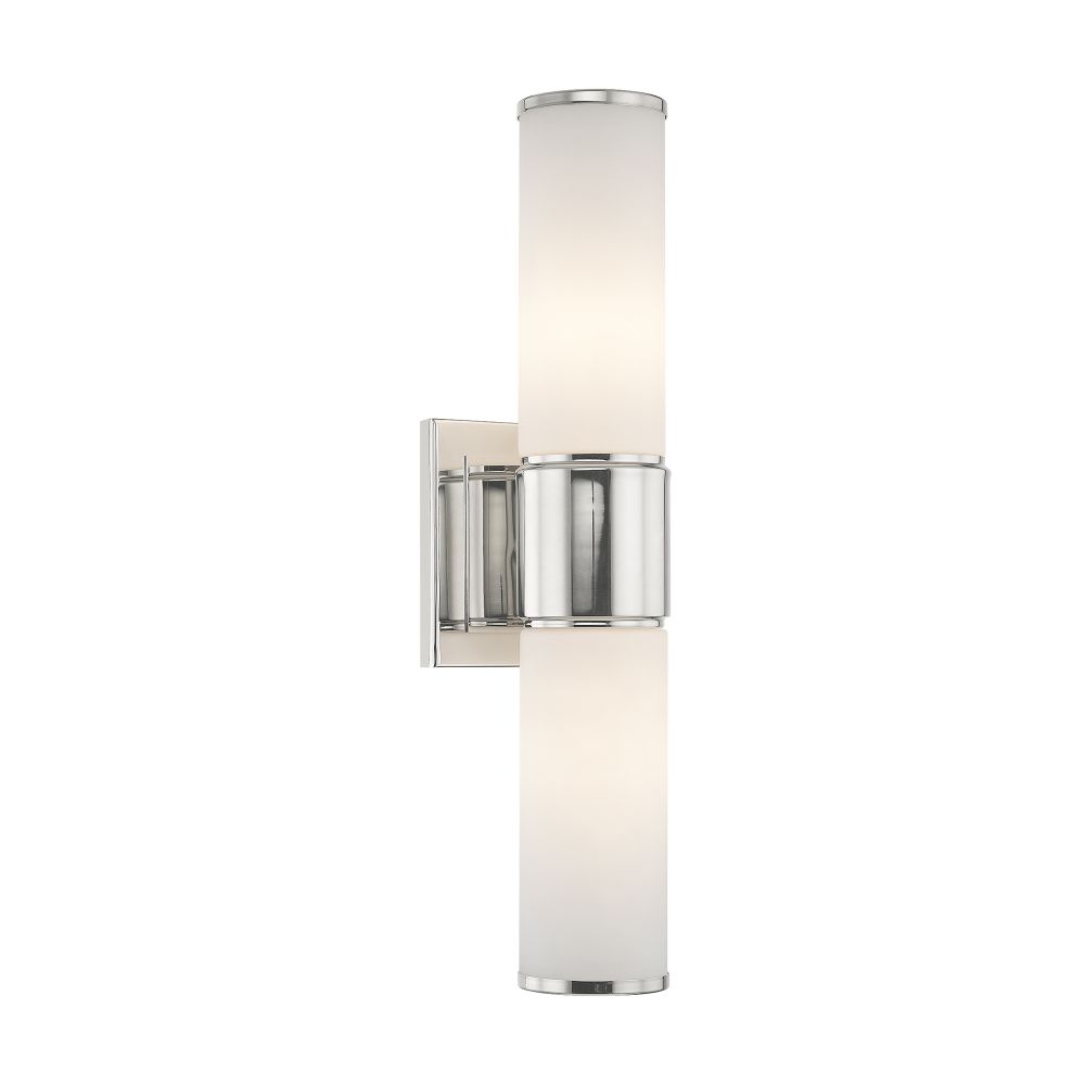 Livex Lighting 52122-35 ADA Wall Sconce/ Bath Vanity in Polished Nickel