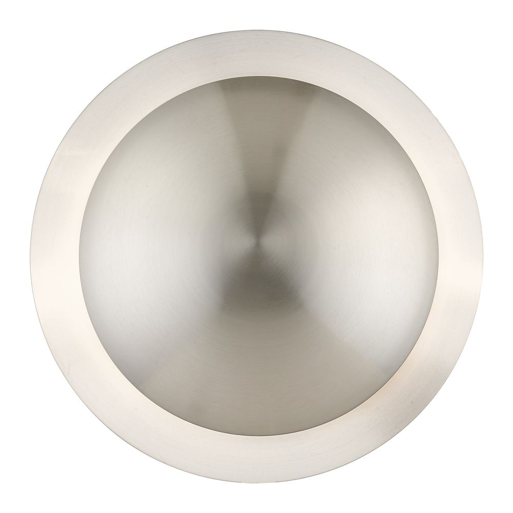 Livex Lighting 56571-91 2 Light Brushed Nickel Medium Semi-Flush/ Wall Sconce