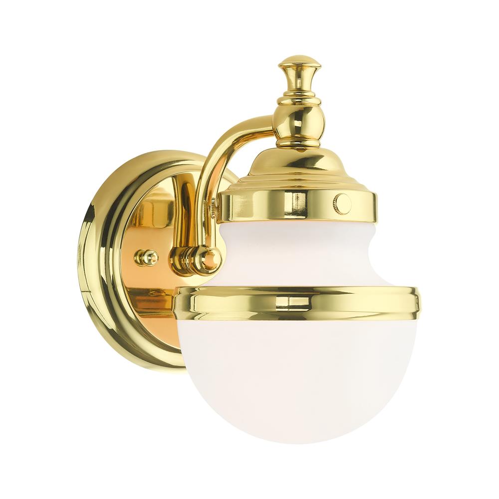 Livex Lighting 5711-02 Oldwick Sconce in Polished Brass