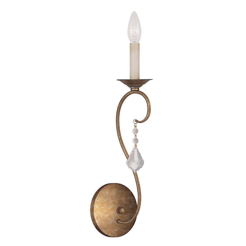 Livex Lighting 6421 Pennington Wall Washer with 1 Light in Antique Gold Leaf