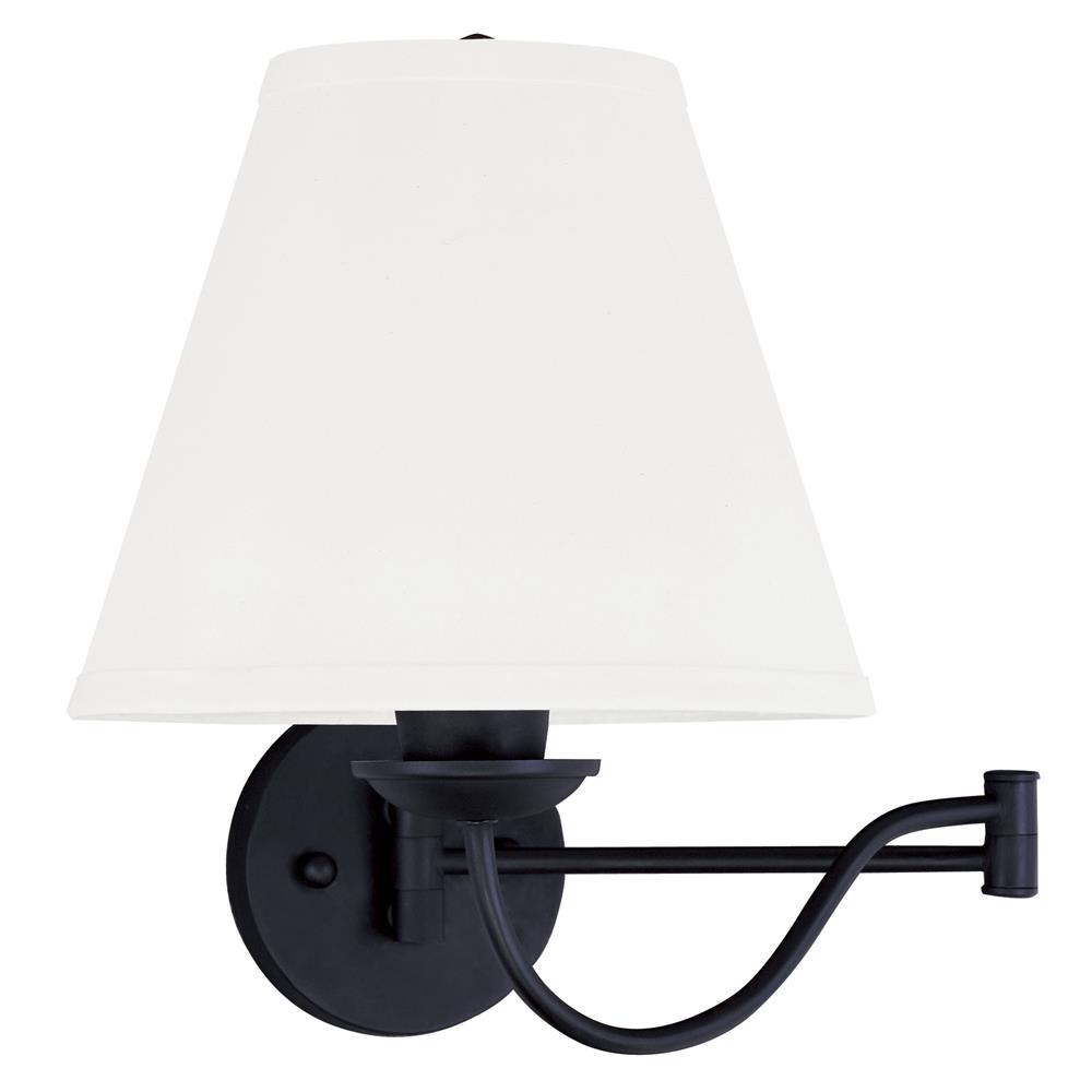 Livex Lighting 6471 Ridgedale Swing Arm Wall Sconce with 1 Light in Black