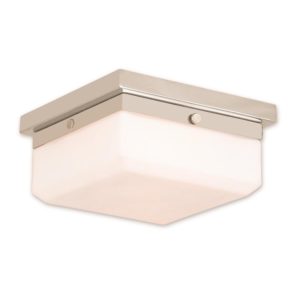 Livex Lighting 65536-35 ADA Wall Sconce/Ceiling Mount in Polished Nickel