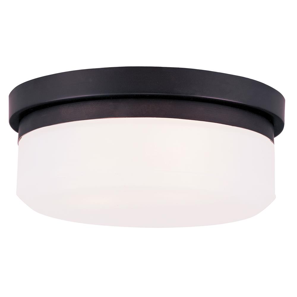 Livex Lighting 7391 11 Inch Wide Flush Mount Ceiling Fixture / Wall Sconce with 2 Lights in Bronze