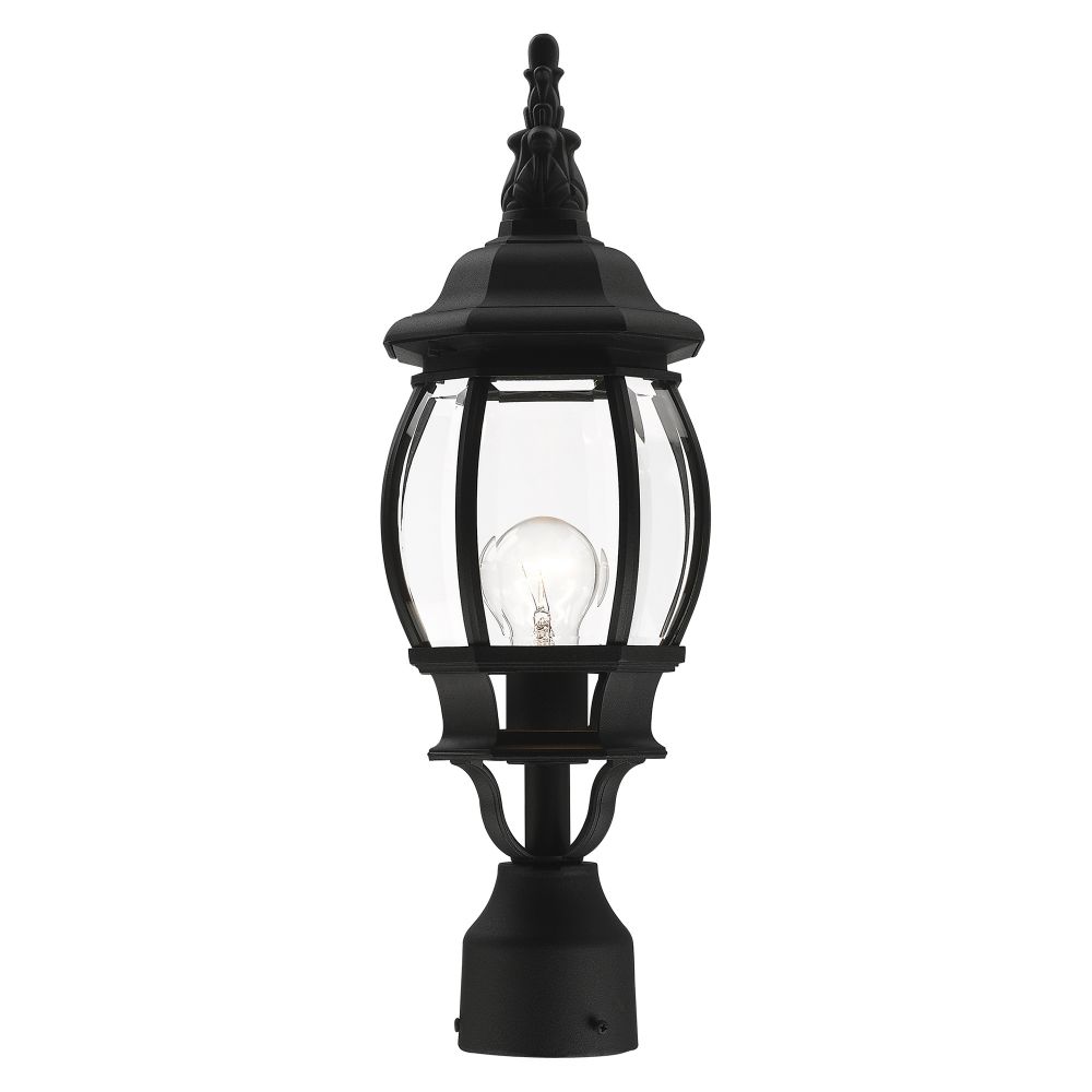 Livex Lighting 7522-14  Outdoor Post Top Lantern in Textured Black