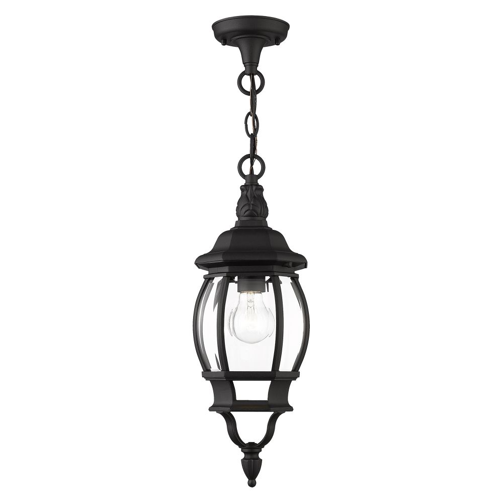 Livex Lighting 7523-14  Outdoor Pendant Lantern in Textured Black