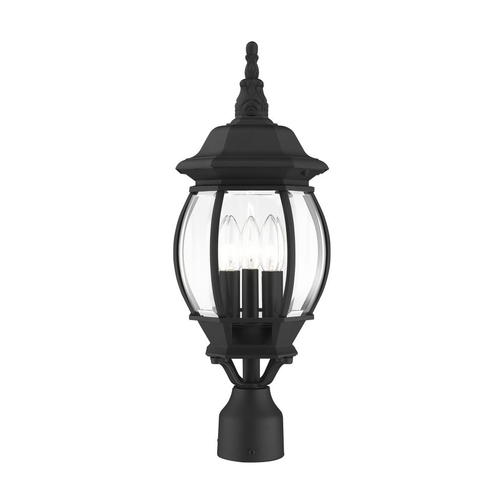 Livex Lighting 7526-14  Outdoor Post Top Lantern in Textured Black