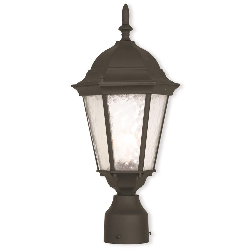Livex Lighting 75464-14 Hamilton Outdoor Post-Top Lantern in Textured Black 