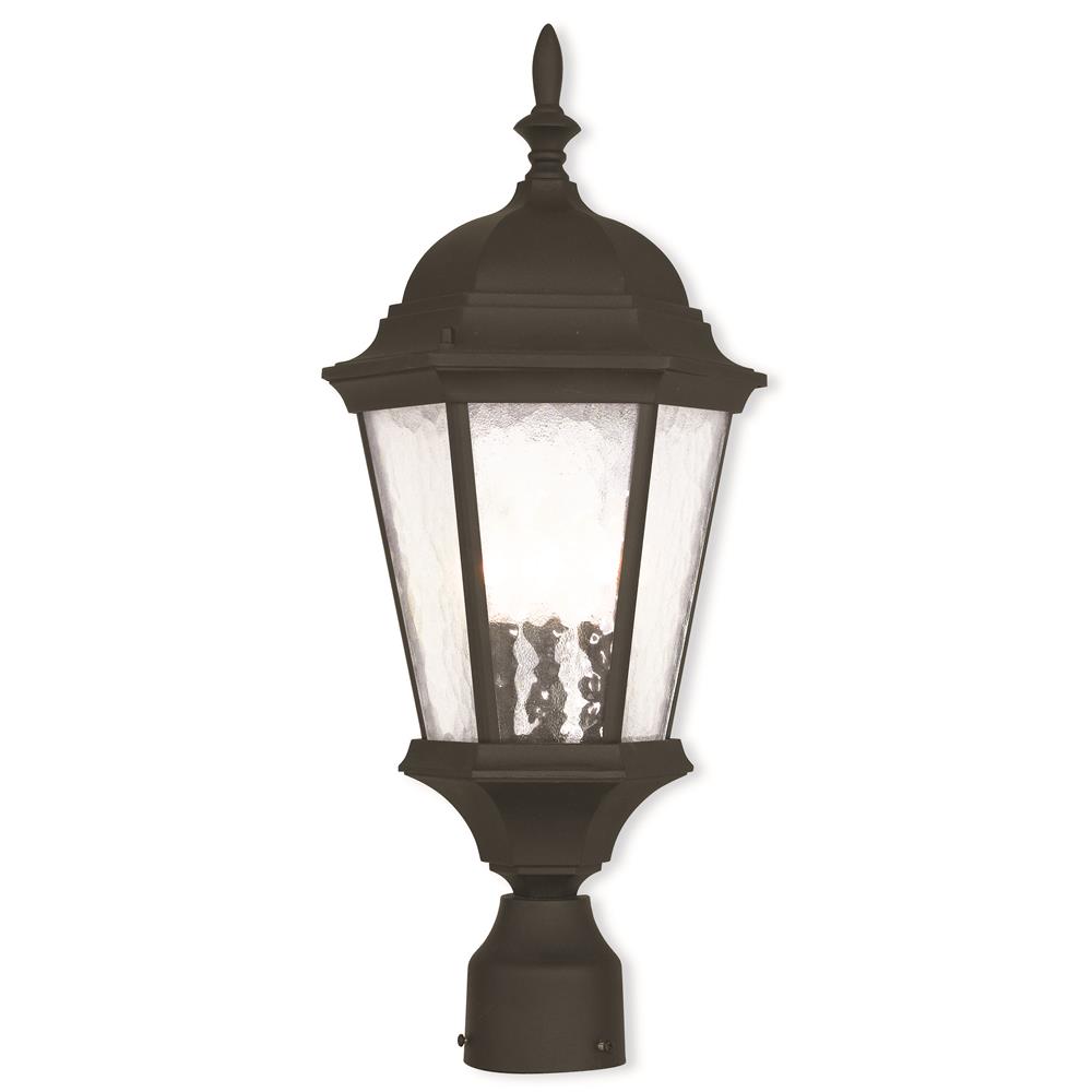 Livex Lighting 75468-14 Hamilton Outdoor Post-Top Lantern in Textured Black 
