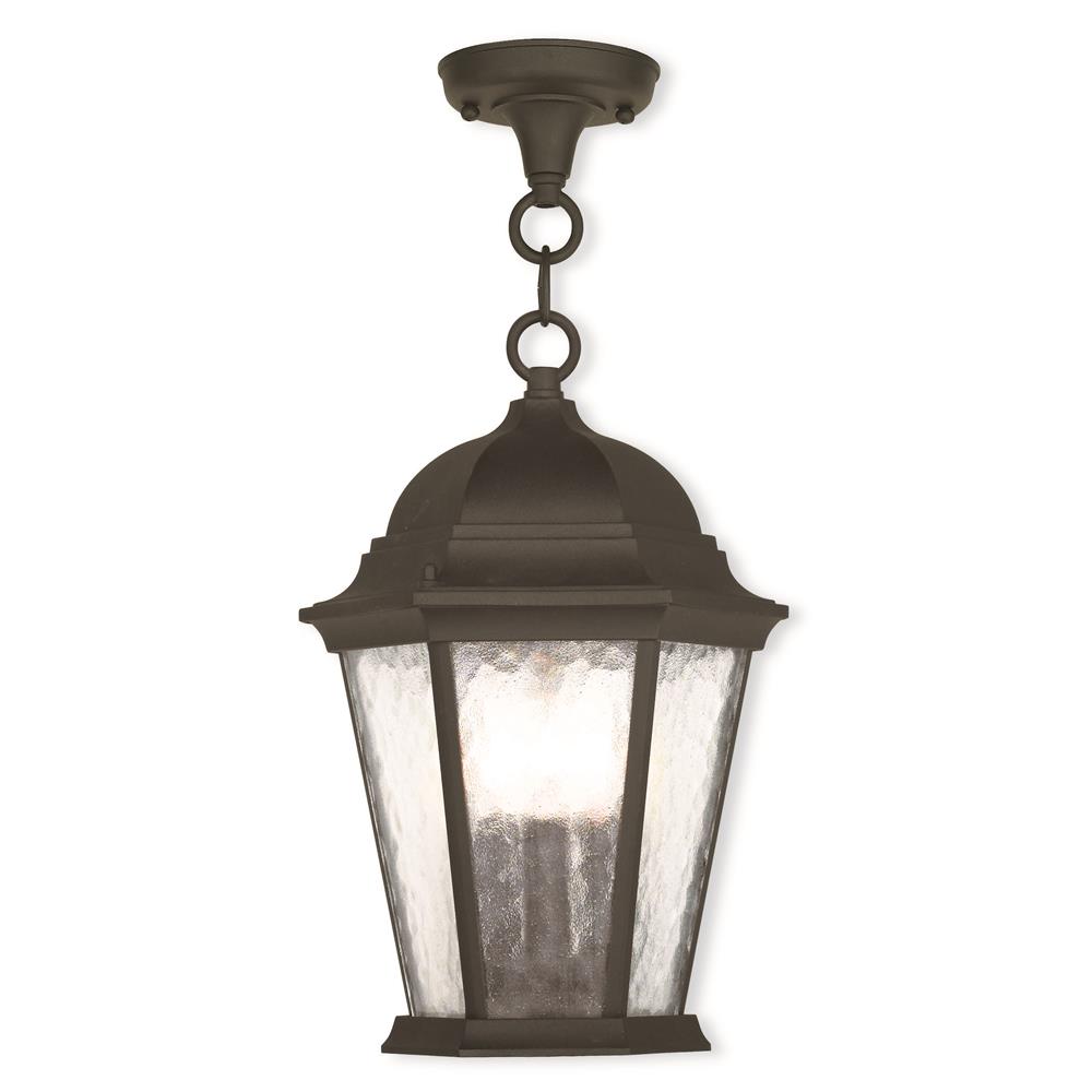 Livex Lighting 75469-14 Hamilton Outdoor Chain-Hang Lantern in Textured Black 