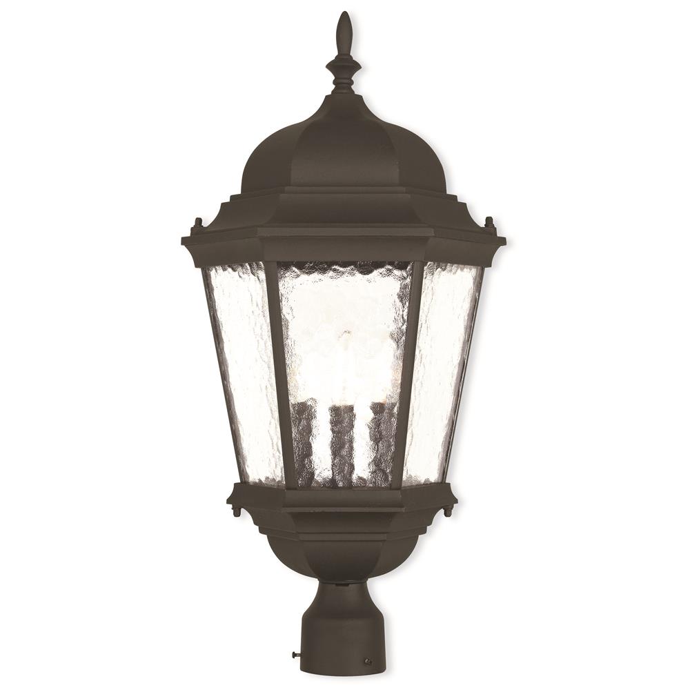 Livex Lighting 75474-14 Hamilton Outdoor Post-Top Lantern in Textured Black 