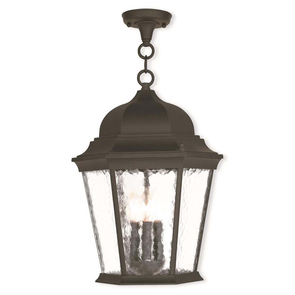 Livex Lighting 75475-14 Hamilton Outdoor Chain-Hang Lantern in Textured Black 