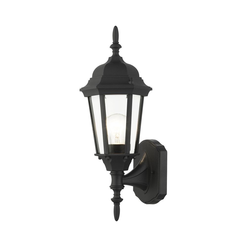 Livex Lighting 7551-14  Outdoor Wall Lantern in Textured Black