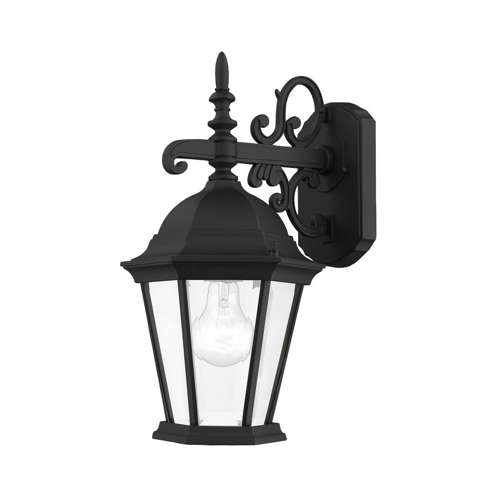 Livex Lighting 7555-14 Outdoor  Wall Lantern in Textured Black