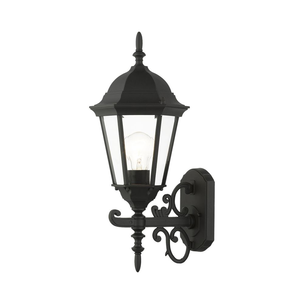 Livex Lighting 7556-14 Outdoor  Wall Lantern in Textured Black