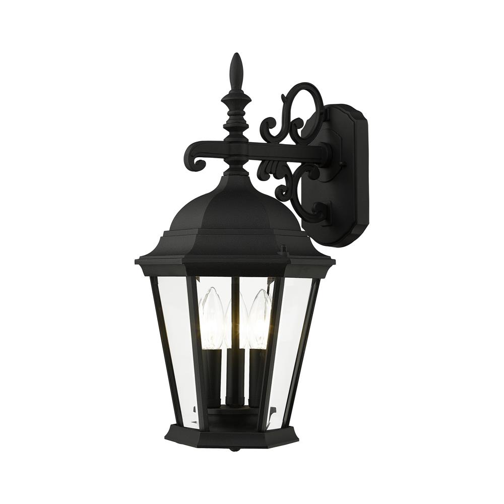 Livex Lighting 7560-04 Hamilton Outdoor Wall Lantern in Black 