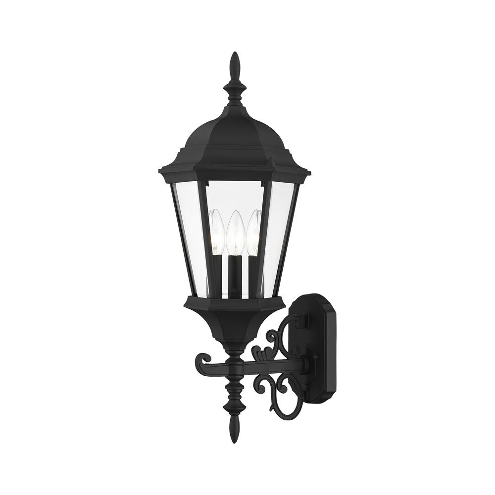 Livex Lighting 7561-04 Hamilton Outdoor Wall Lantern in Black 