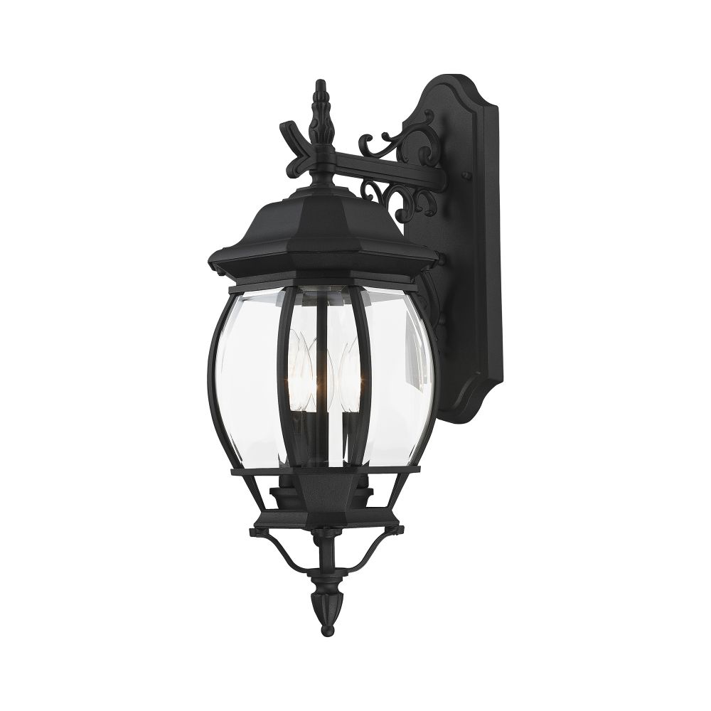 Livex Lighting 7707-14  Outdoor  Wall Lantern in Textured Black