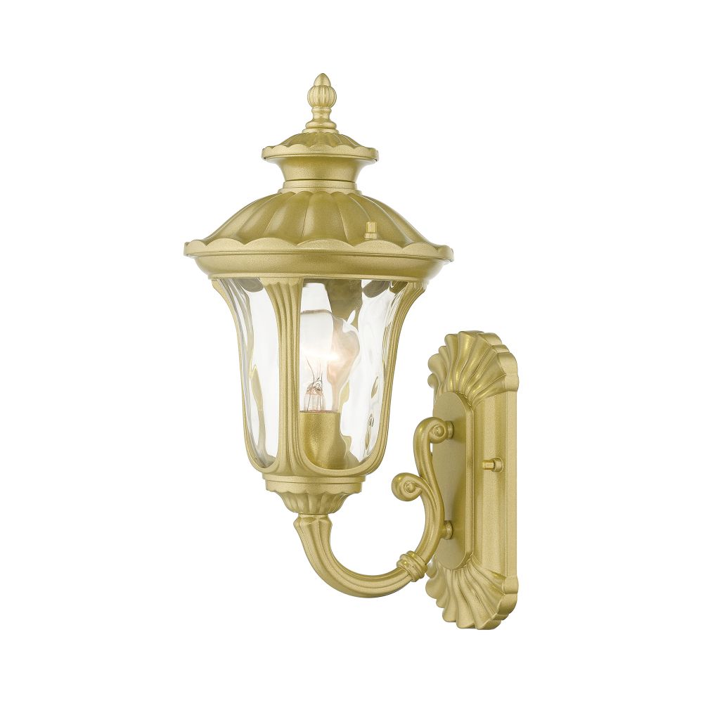 Livex Lighting 7850-33 1 Light Soft Gold Outdoor Small Wall Lantern