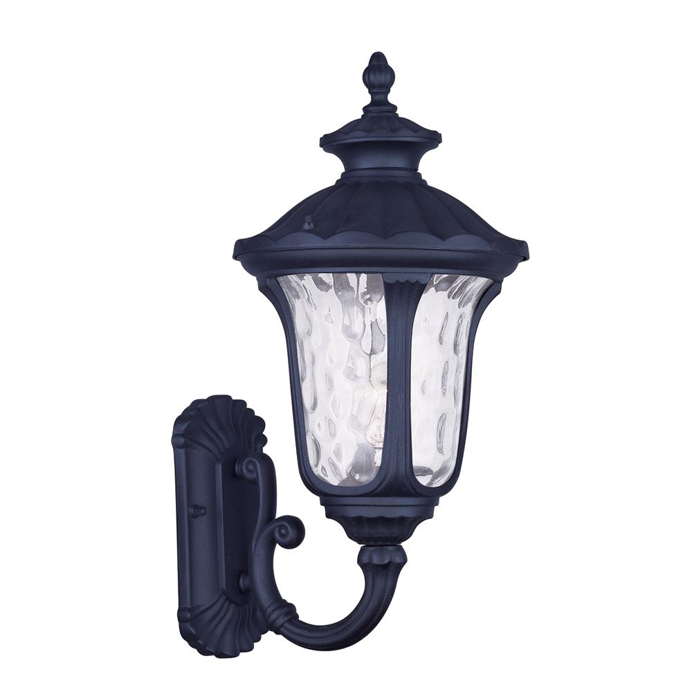 Livex Lighting 7852 Oxford 18 Inch Tall Outdoor Wall Sconce with 1 Light in Black
