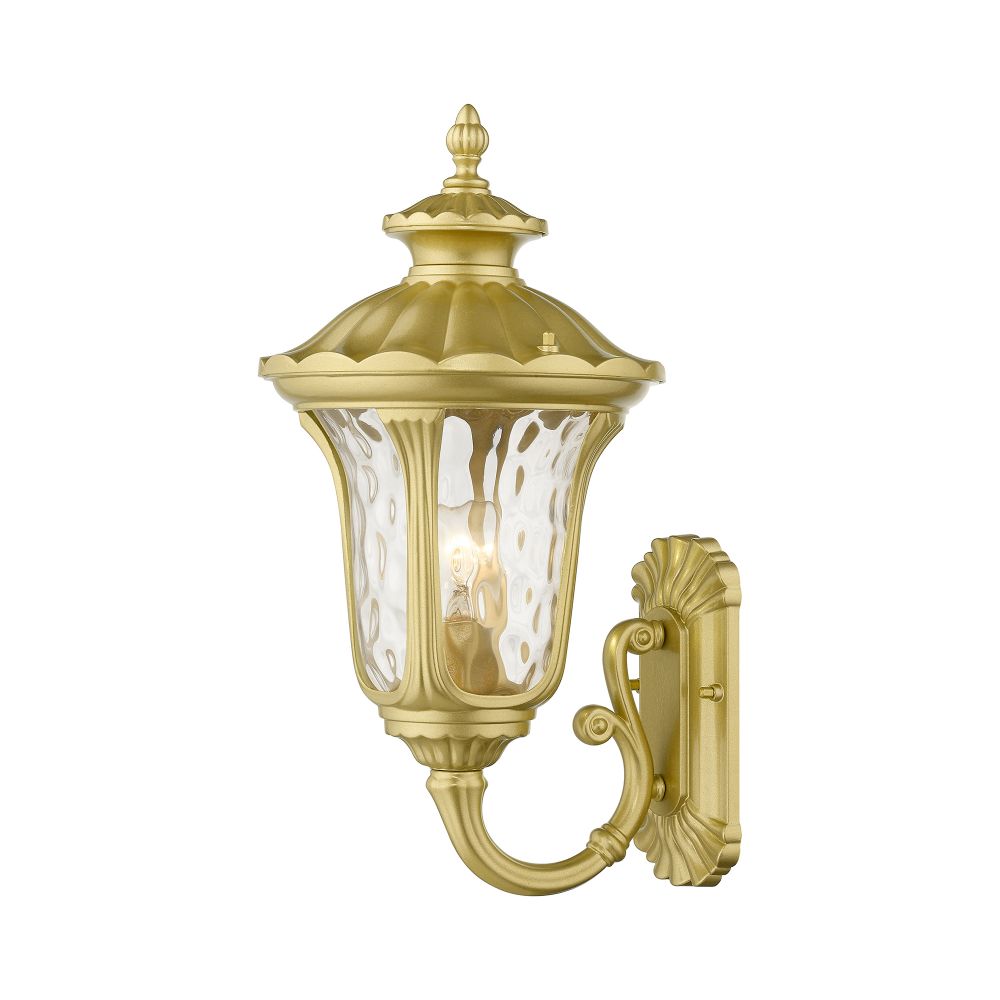 Livex Lighting 7852-33 1 Light Soft Gold Outdoor Medium Wall Lantern