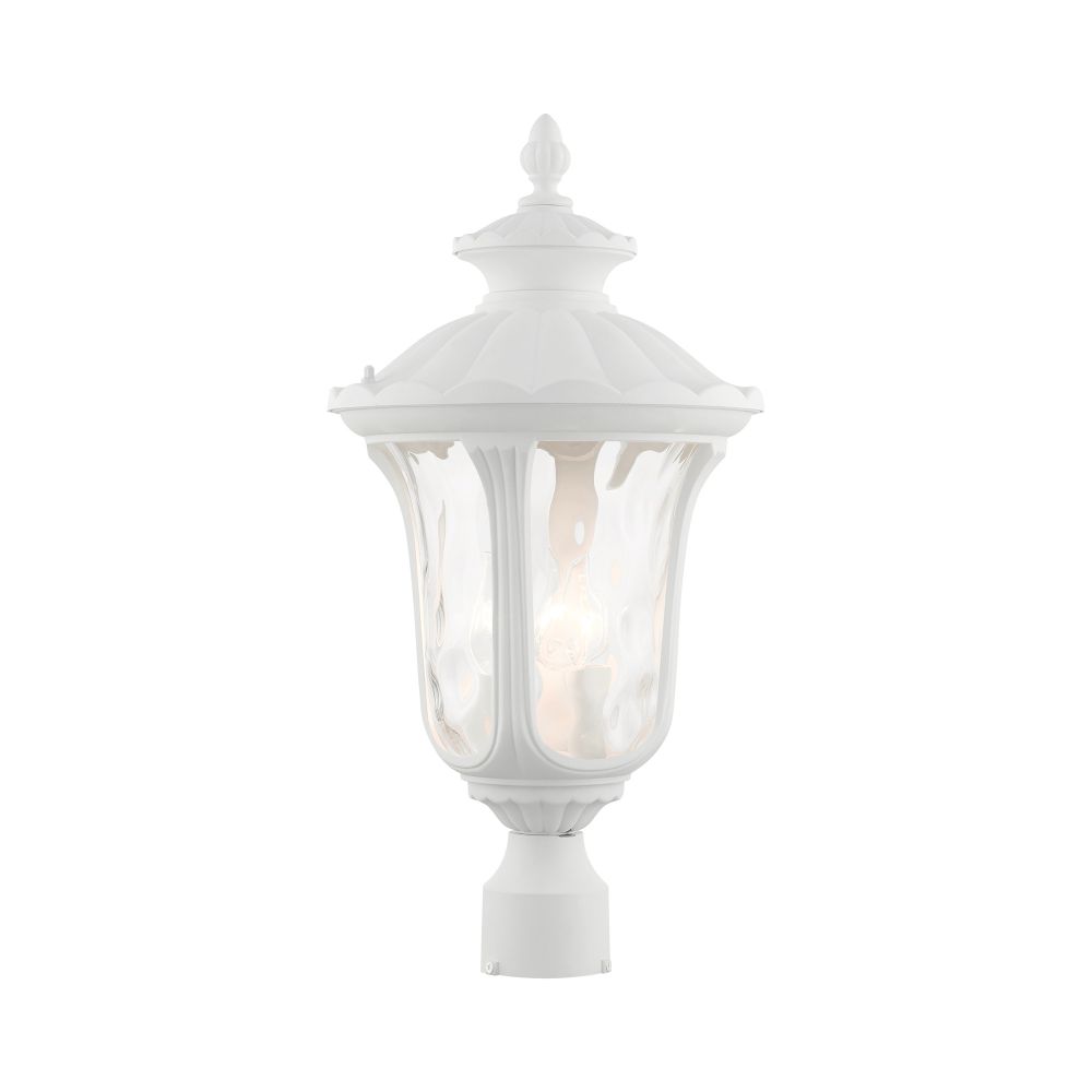 Livex Lighting 7859-13 Outdoor Post Top Lantern in Textured White