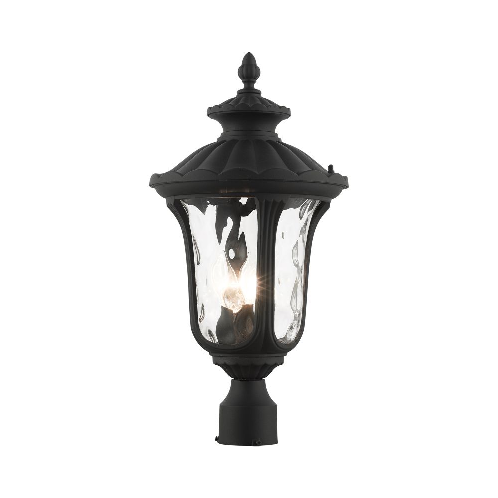 Livex Lighting 7859-14 Outdoor Post Top Lantern in Textured Black