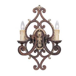 Livex Lighting 8862-64 Seville Wall Sconce in Palacial Bronze with Gilded Accents 
