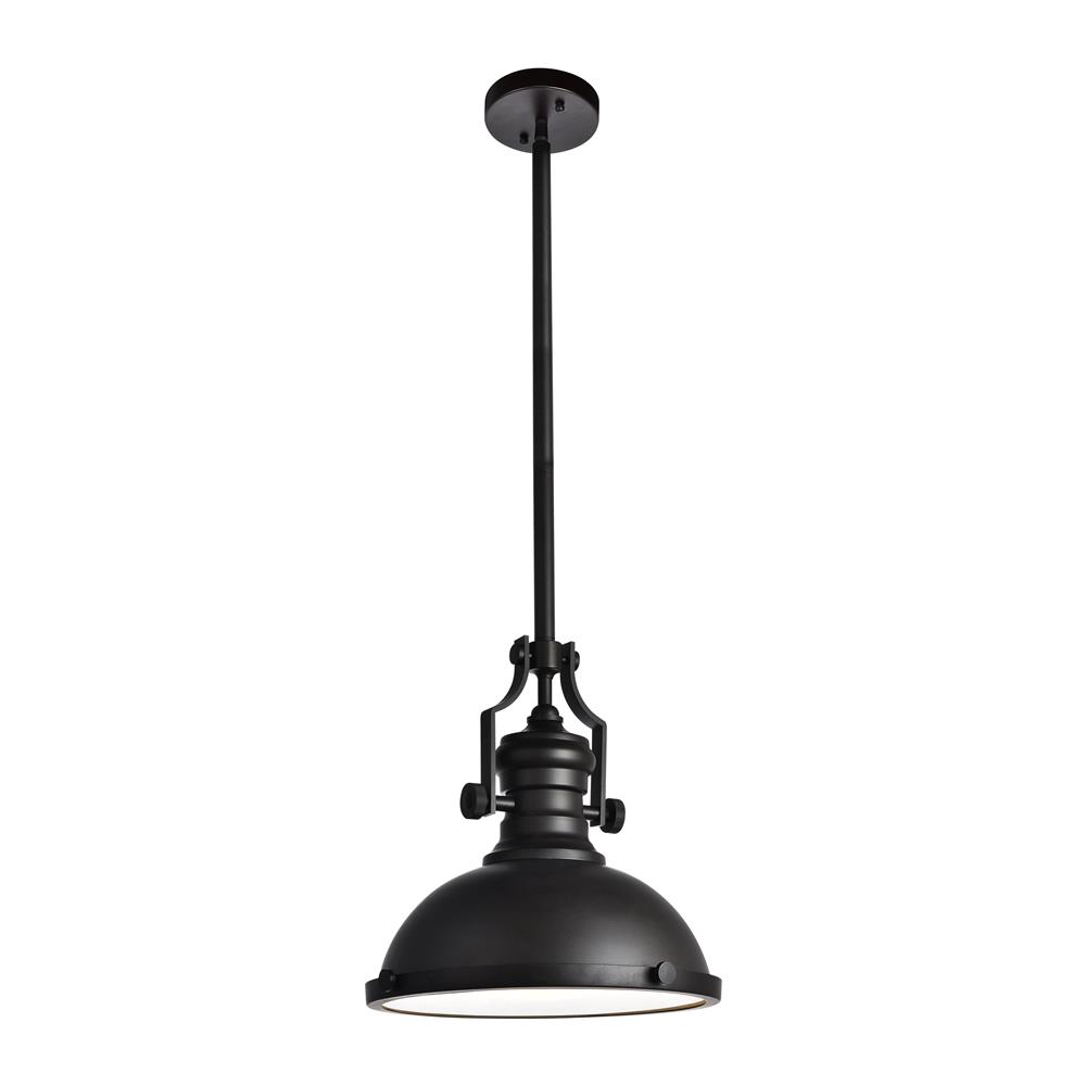 Living District by Elegant Lighting LD5001D13ORB Eamon Collection Pendant D13 H13.3 Lt:1 Oil rubbed bronze Finish