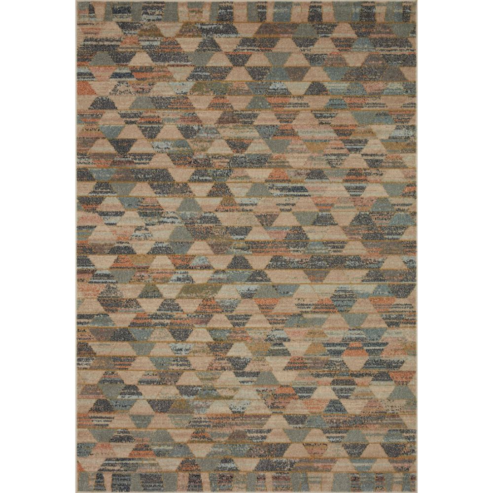 Loloi Rugs CHA-01 CHALOS 18" x 18" Sample Rug in NATURAL / MULTI