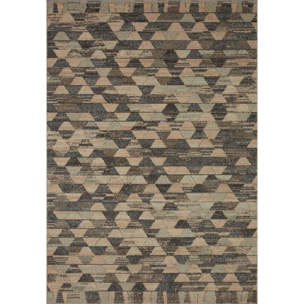 Loloi Rugs CHA-05 CHALOS 18" x 18" Sample Rug in SAND / GRAPHITE