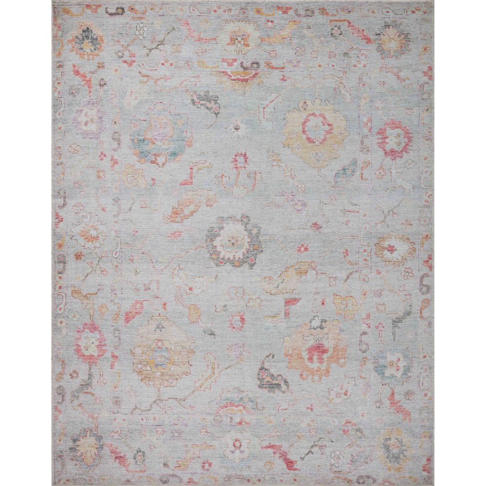 Loloi II ELY-04 Elysium Collection Silver / Multi 18" X 18" Sample Rug