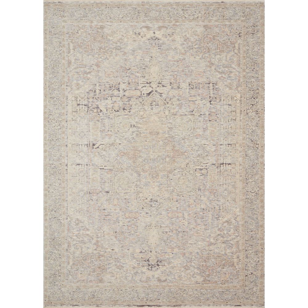 Loloi Rugs FAY-04 Faye 18" x 18" Sample Swatch in Ivory / Multi