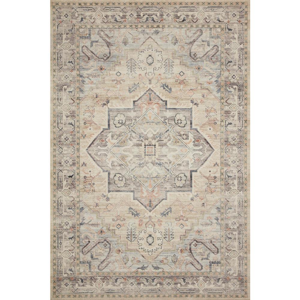 Loloi II HTH-07 Hathaway 1 ft. -6 in. X 1 ft. -6 in. Sample Swatch Rug in Multi / Ivory
