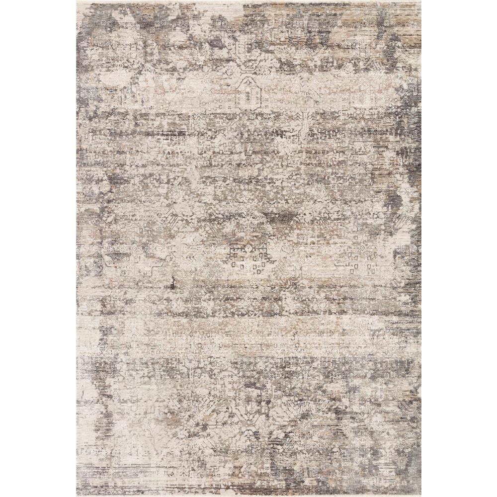 Loloi Rugs HOM-01 Homage 2 ft. -6 in. X 10 ft. -0 in. Rectangle Rug in Graphite / Beige