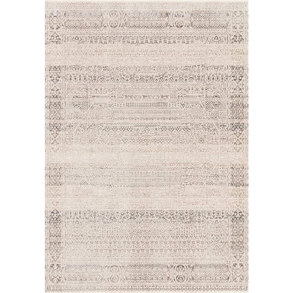 Loloi Rugs HOM-05 Homage 1 ft. -6 in. X 1 ft. -6 in. Sample Swatch Rug in Ivory / Silver