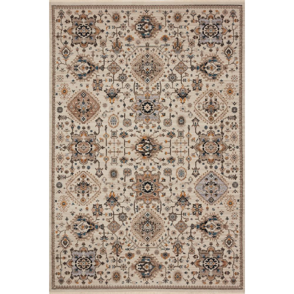 Loloi Rugs LEI-02 Leigh 18" x 18" Sample Swatch in Ivory / Taupe