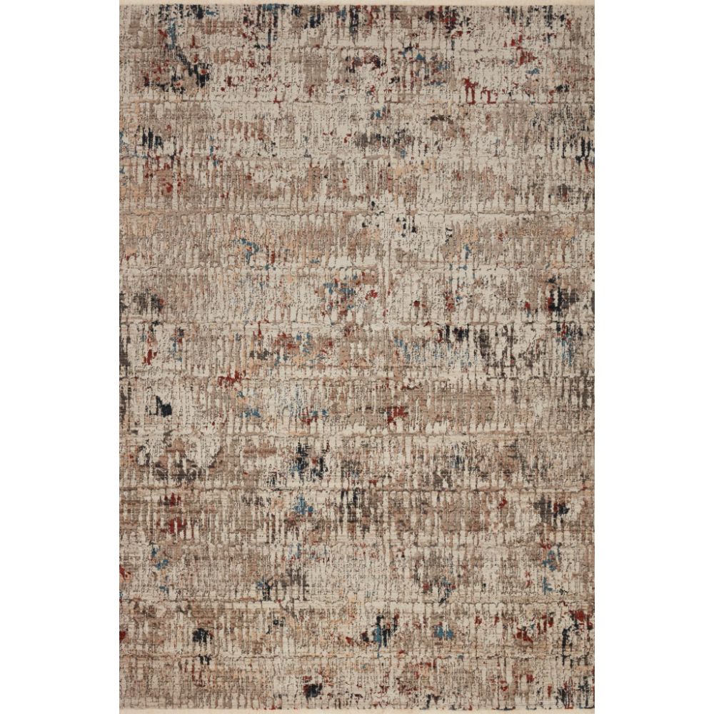 Loloi Rugs LEI-06 Leigh 18" x 18" Sample Swatch in Ivory / Multi