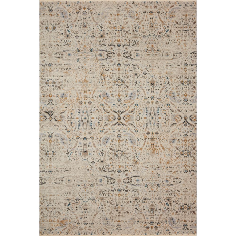 Loloi Rugs LEI-07 Leigh 18" x 18" Sample Swatch in Ivory / Straw