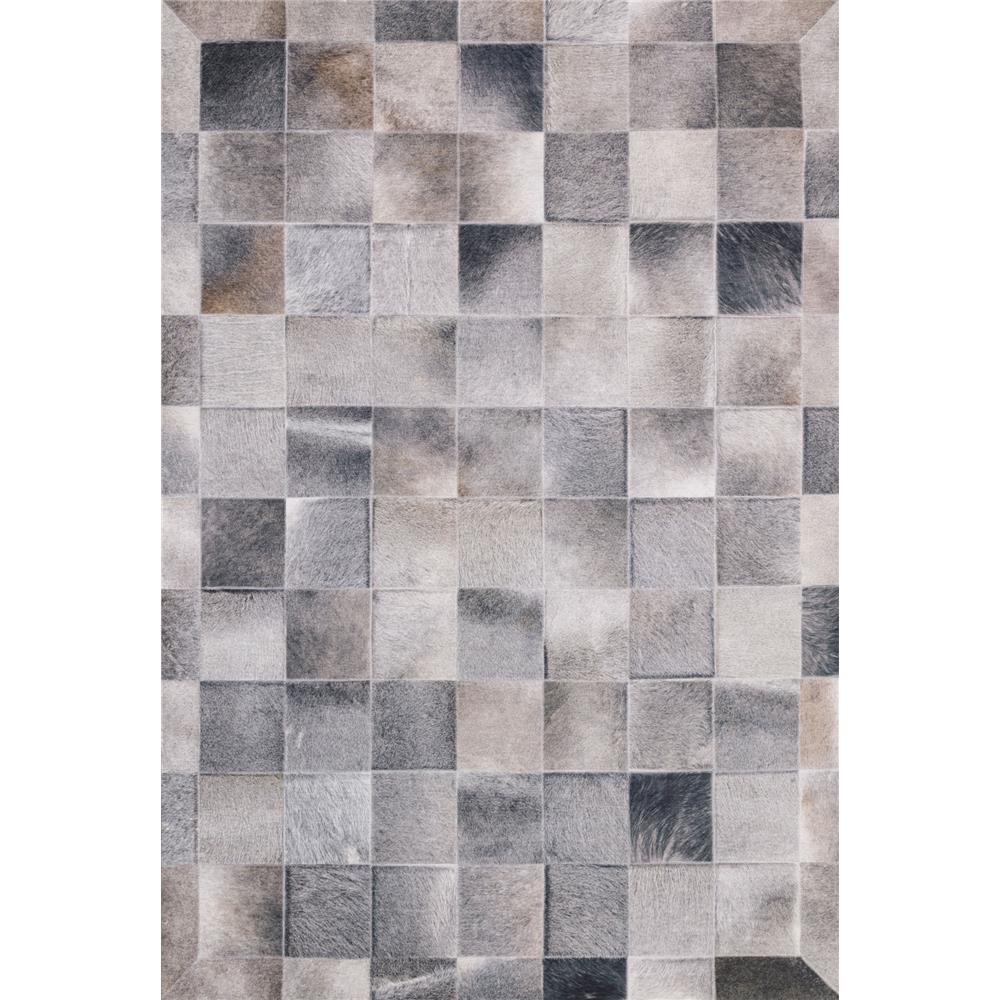 Loloi II MAD-06 Maddox 1 ft. -6 in. X 1 ft. -6 in. Sample Swatch Rug in Charcoal / Grey