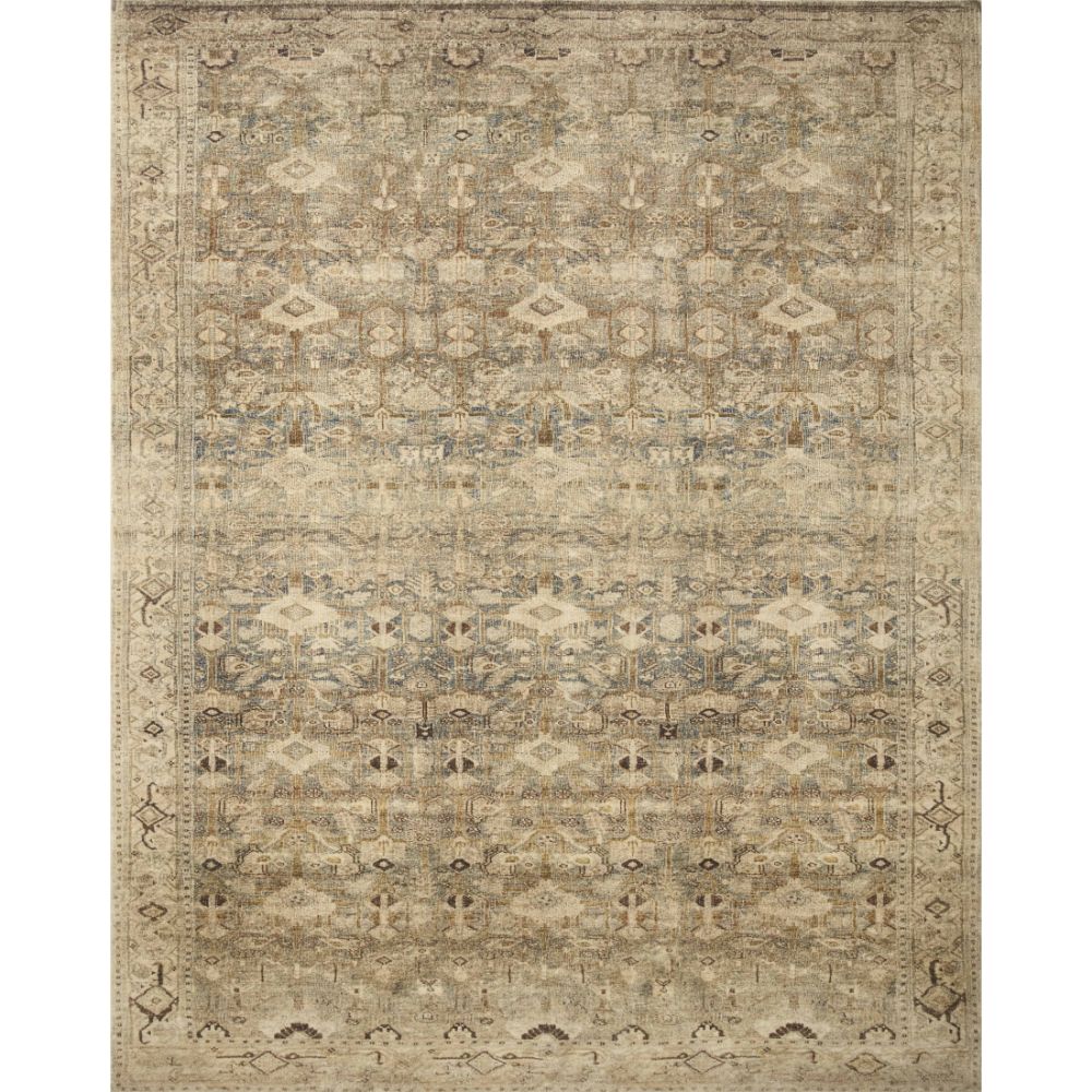 Justina Blakeney by Loloi Rugs YES-03 Area Rug in Oatmeal / Silver - 18" x 18" Sample