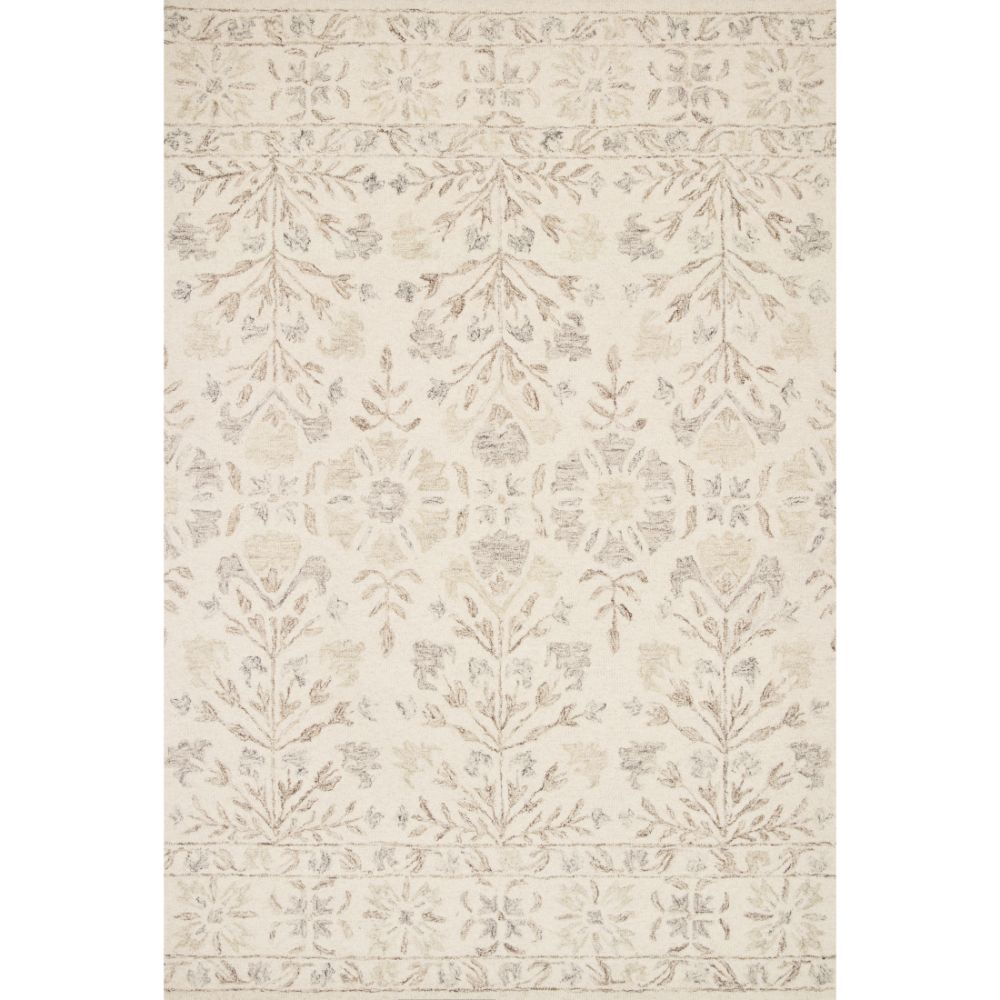 Loloi Rugs NOR-02 Norabel 3 ft. -6 in. X 5 ft. -6 in. Rectangle Rug in Ivory / Neutral