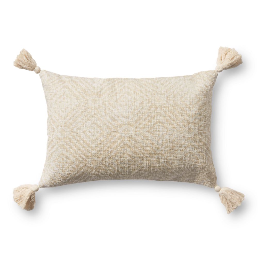 Loloi Rugs P0621 Pillow 22" x 22" in Ivory
