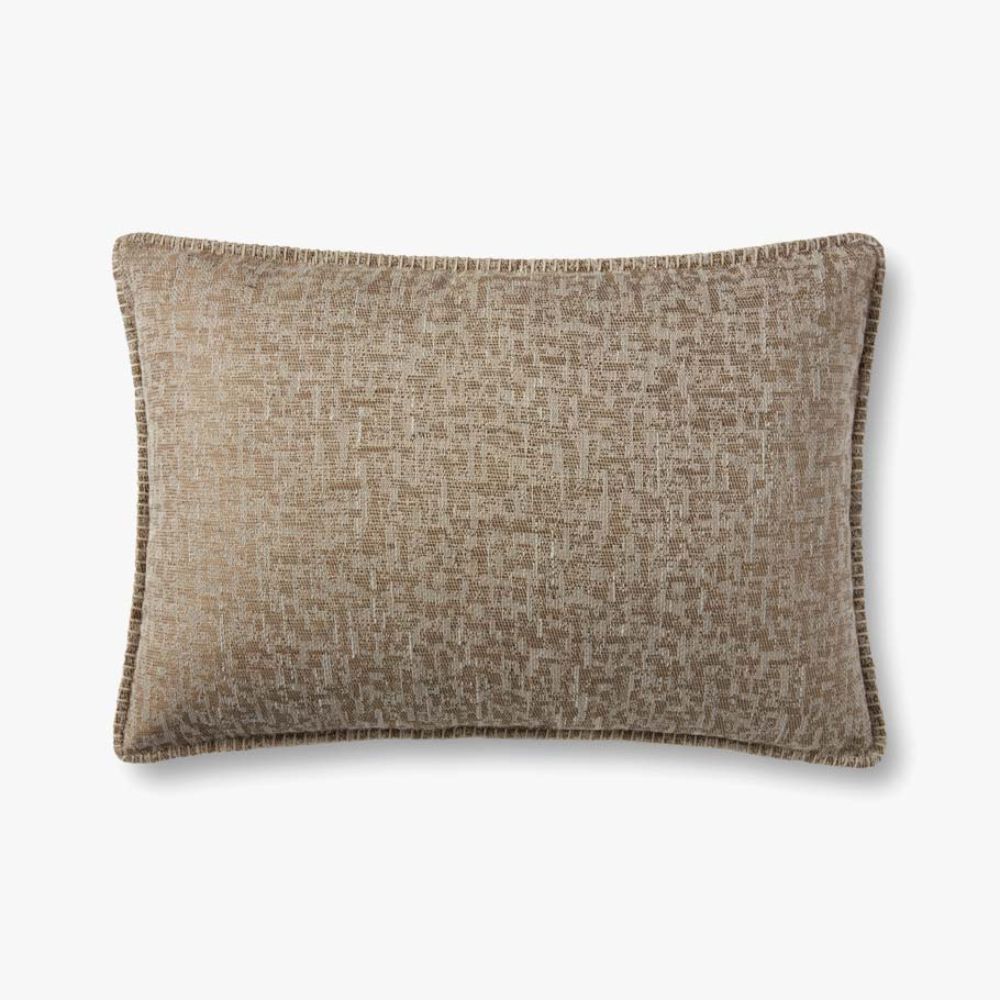 Loloi Rugs P0896 PILLOWS 16" x 26" Pillow in Beige